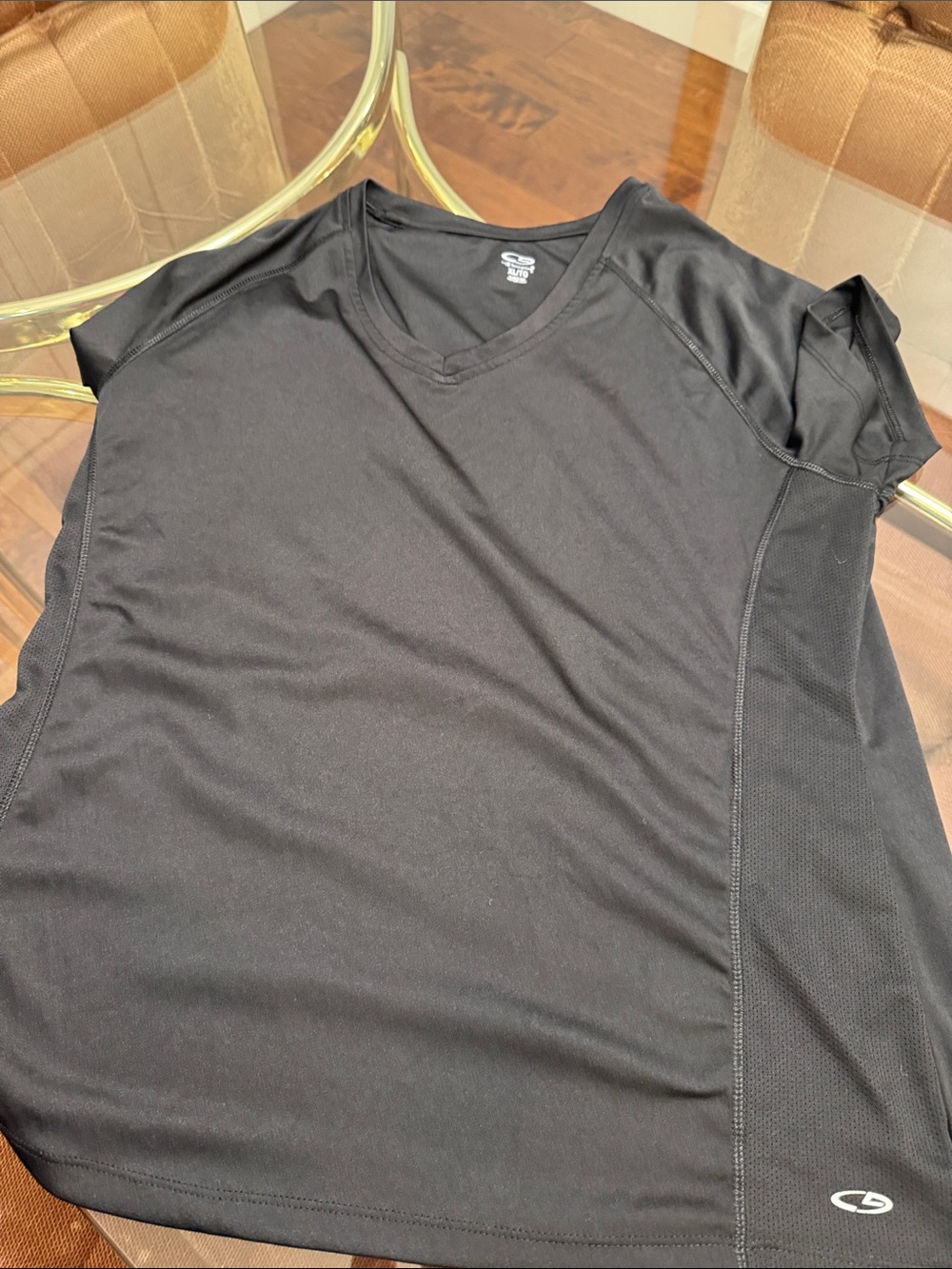 Champion Women’s Black Short Sleeve V-Neck Performance Tee